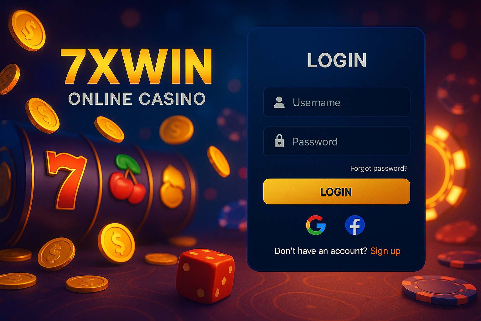 Login no Cassino 7XWIN