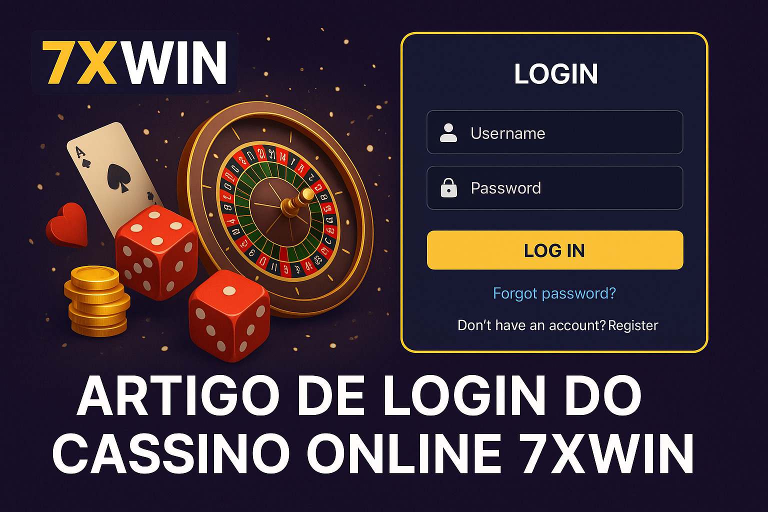 Não Perca tempo, o rRgistro na site 7XWIN